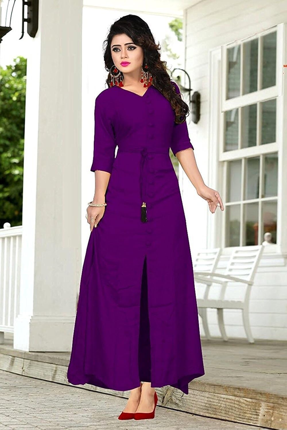 reyon kurti and dress material and gowns for women and girls