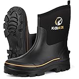Kalkal Rubber Boots for Men, 6mm Neoprene Insulated
