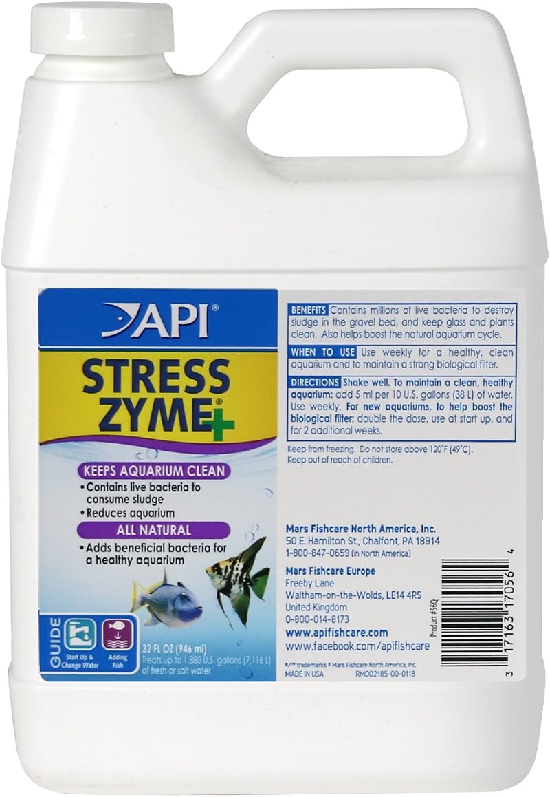 API STRESS ZYME Freshwater and Saltwater Aquarium Cleaning Solution 946ml