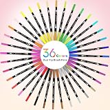 Funnasting Dual Tip Brush Pens 36 Colors Felt Tip Markers Brand New view 9