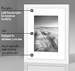 Americanflat 8x10 Picture Frame Set of 5 in White