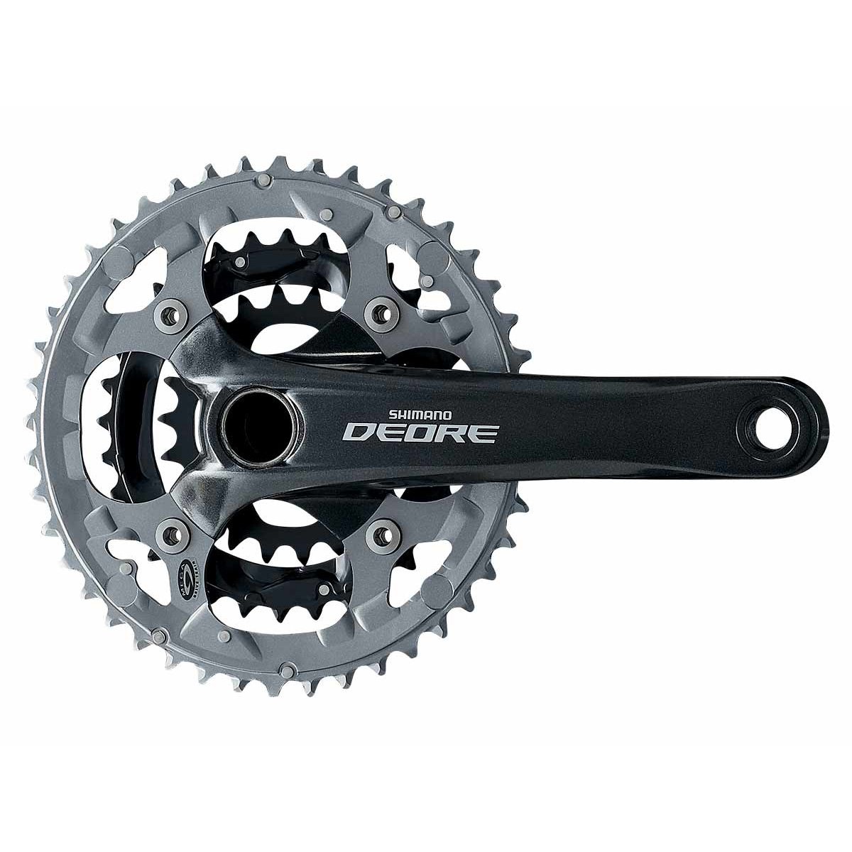 X 2ピースマウンテン自転車クランクセット 48x36x26t Shimano Fc M591 26 B076nplsl1ブラック 48 Deore W Cg 170mm 36 クランクセット 最新発見