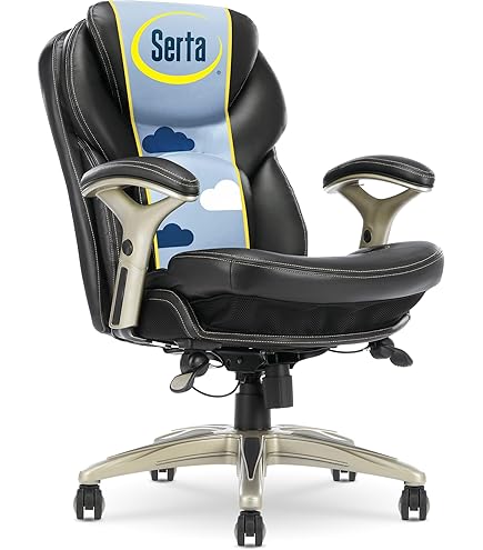 ①3点セット　ソマビト　ROVER CHAIR highback model Serta Works Ergonomic Bonded Leather High Back Office Chair