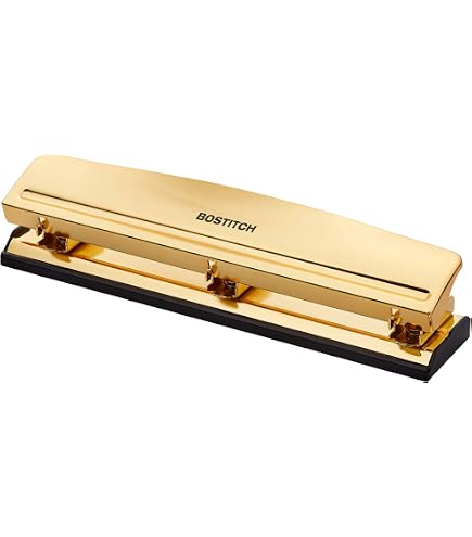 Perforatrice De Bureau Swingline Precision Pro - 2 Ou 3 Trous, Capacité 10 Feuilles, Centres Réglables - Noir Et Argent