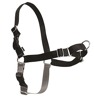PetSafe Easy Walk Harness, Large, BLACK/SILVER for Dogs