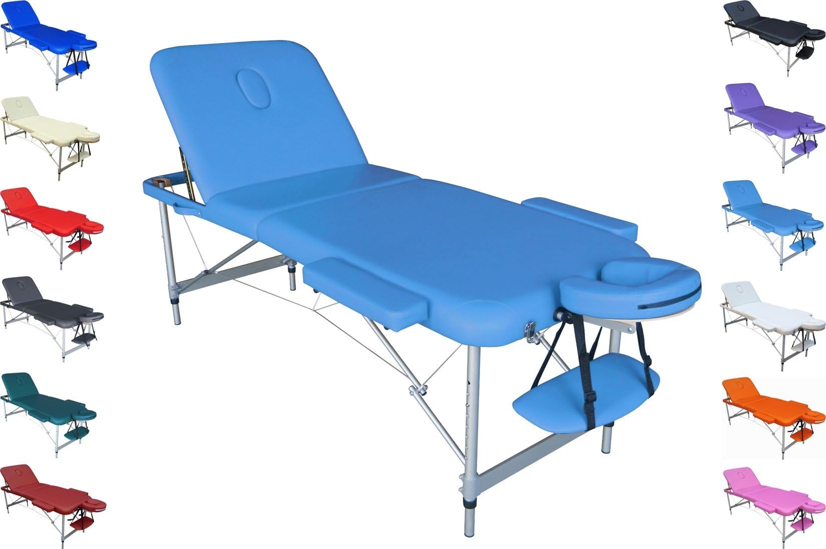 POLIRONESHOP MERCURIO Lightweight (33 lbs) professional folding portable massage table aluminium 24"