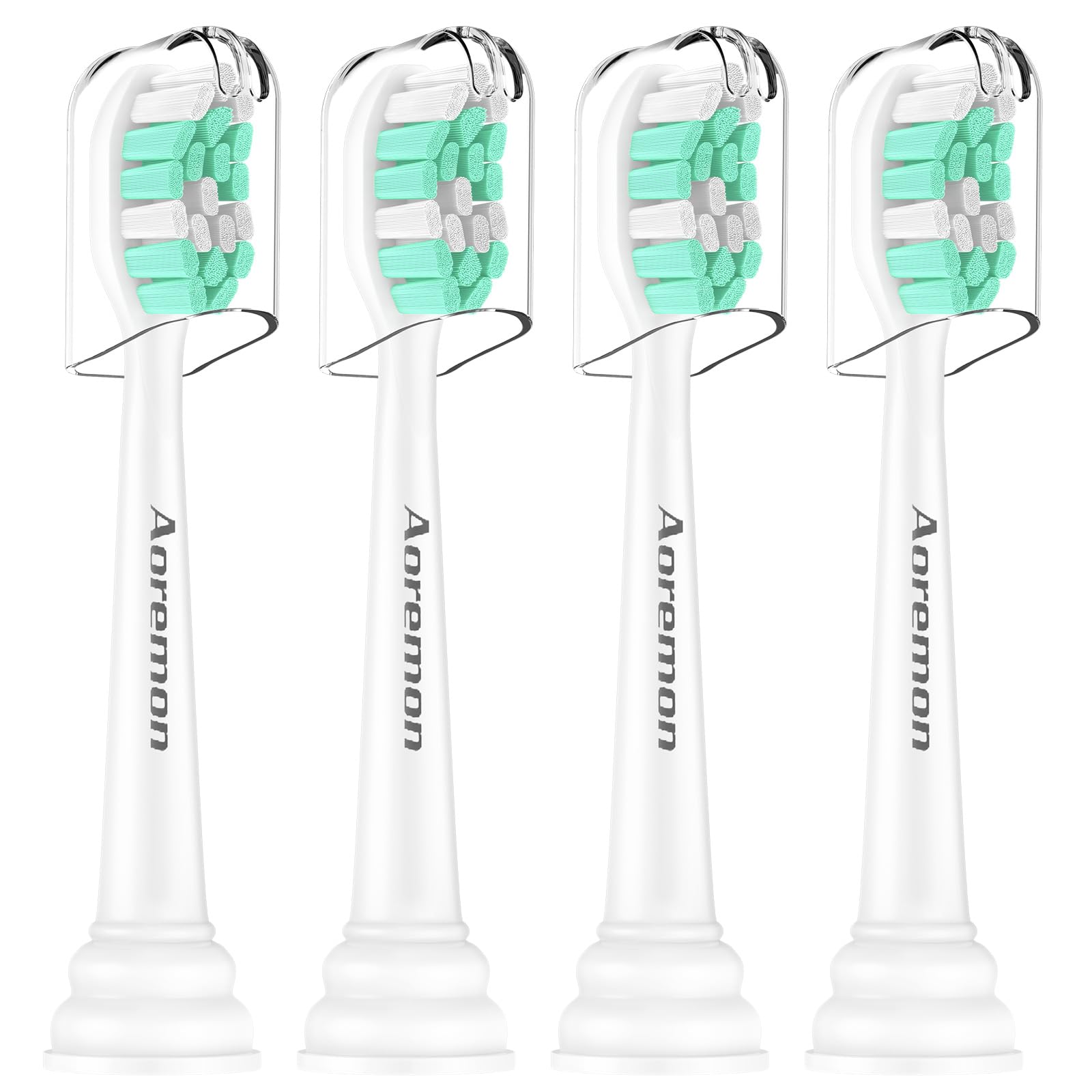 Photo 1 of Aoremon Replacement Heads for Philips Sonicare C2 C1-4Pcs Brush Heads Compatible with All Phillips Sonicare Click-on Eltectric Toothbrush Model