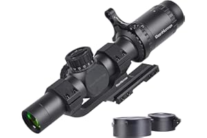 WestHunter Optics HD-S 1.2-6x24 Compact Riflescope, 30mm Tube Mil-Dot Reticle 1/2 MOA Second Focal Plane Turret Reset Lock Ta