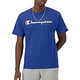 Champion Men's Classic Script Graphic Short Sleeve T-Shirt, Standard Fit, Tonal Logo, Available in Regular and Big &amp; Tall