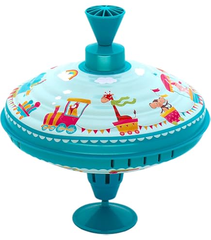 Trottoline Di Latta Vintage, Mini Giravolta Ronzante, Assortimento Di Colori, Giocattolo Classico Per Bambini (3+)
