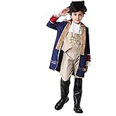 Colorful House George Washington Costume Kids Colonial Outfits Boys American Revolution Historic Navy Blue