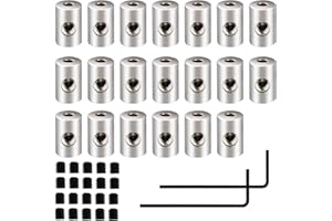 JOJOPLAY Pin Backs Locking Pin Locking Clasp with Wrench Pin Keepers Locking Tool (9mm x 6mm, 20pcs，Silver)