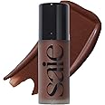 Saie Dew Bronze - Soft-Focus Liquid Bronzer + Liquid Contour - Enriched with Plant-Derived Glycerin to Effortlessly Blend + Deeply Nourish Skin - Sail (0.4 oz)