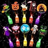 MeisterPro Party Favors, 24 Patterns Finger Lights Stocking Stuffer | Goodie-Bag Stuffer Gifts, Led Finger Light Up Bulk Toys for Kids Festival Party Glow in the Dark