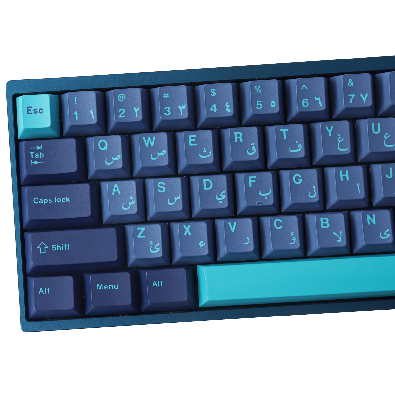 Set Keycaps PBT Cherry Profile Tema Giapponese – 134 Tasti Con Barra Spaziale 7U Trasparente, Per Tastiere Meccaniche ANSI