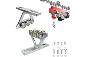 Hoist Trolley for PA200-1000 Electric Hoist,6 Wheels Trolley Assembly Silent Rollers Fits for Unistrut 1-5/8" Or Taller Strut