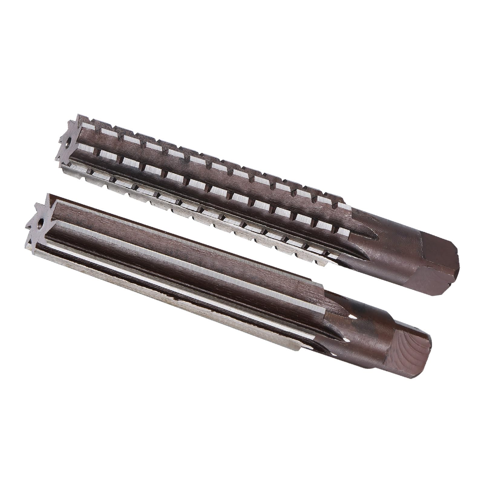 CoCud MT3 Morse Taper Reamer, H8 Accuracy 8 Flutes 20mm-24mm Cutting Dia., Steel Milling Tool - (Applications: for Aluminum Copper Plastic), 2-Pieces