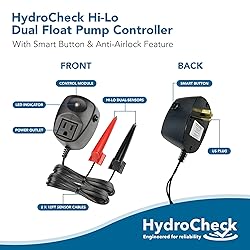 HydroCheck HC6000v2 Sump Pump Float Switch: Hi-Lo