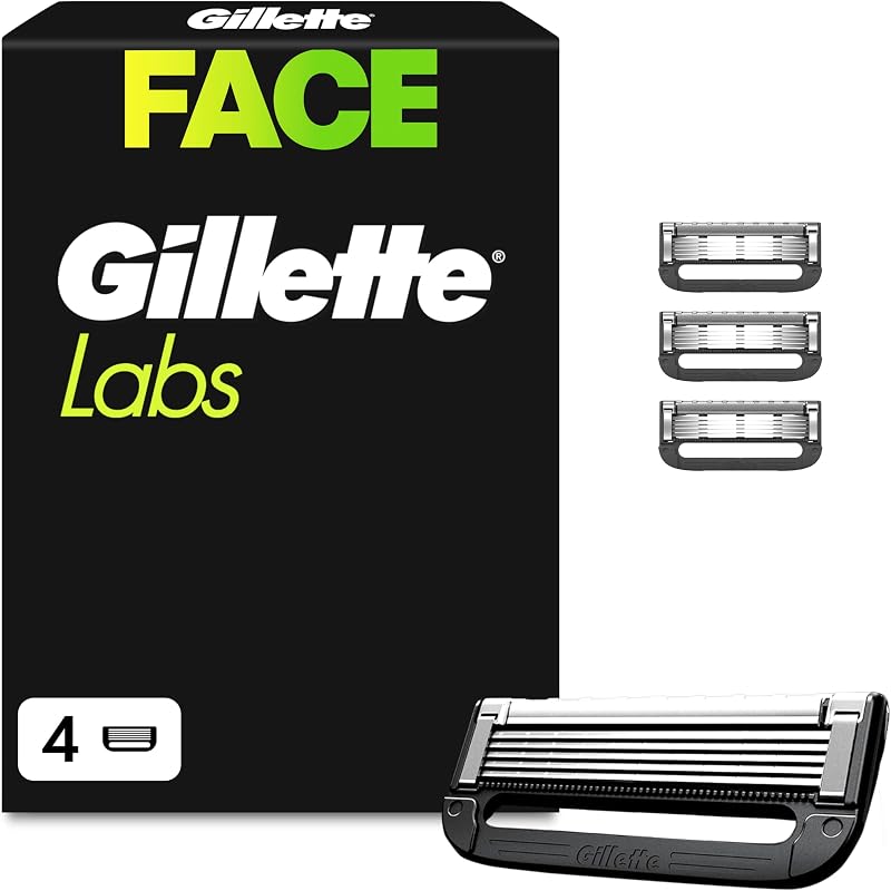 Labs Lames de Rasoir Homme, Pack de 4 Cartouches