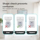 Vivo Technologies D Shape Soft Close Quick Release Toilet Seat Top Fix White view 2