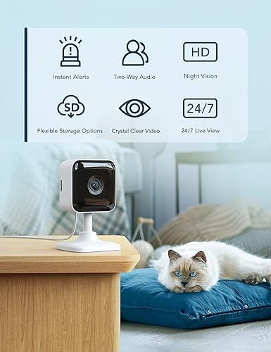 GNCC Indoor Security Camera Dog Camera 1080P Motion Detection
