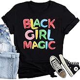 CQF Black History Month Shirts Melanin African American Women T-Shirts Juneteenth Tshirt