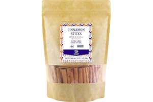 Soeos Whole Cinnamon Sticks, 16 oz (454g) - Non-GMO, Kosher Certified Cassia Cinnamon Bulk for Baking, Tea & Cooking, Printed