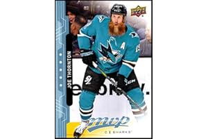 UD MVP HOCKEY FACTORY SET PARALLEL 2018-19 Upper Deck MVP Blue Factory Set Hockey #105 Joe Thornton San Jose Sharks Official NHL Trading Card from UD