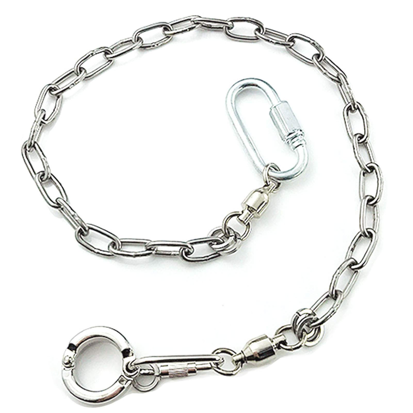 ebamaz Parrot Foot Chain for Small Medium Large Birds Stainless Steel Anklet Ring for Pet Training (NO.15 (14.5mm))