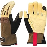 Cestus RH Original, Goatskin Leather Work Gloves for Men, Heavy Duty Working Gloves for Construction, Warehouse, Gardening