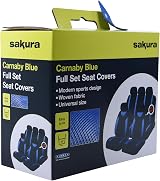 Sakura Car Seat Covers Carnaby Blue SS5292 Full Universal 2 Front 1 Rear view 2