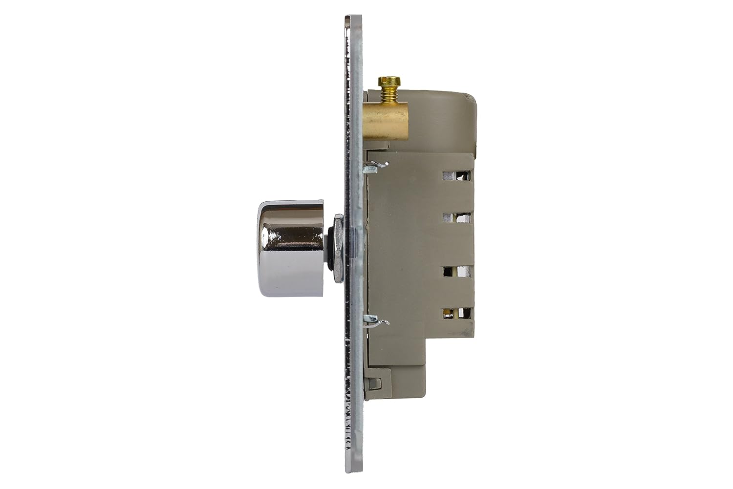 Schneider Electric Ultimate Screwless Flat Plate, Single Rotary 2 Way Dimmer Light Switch, Main and Low Voltage, 400W/VA - Image 4