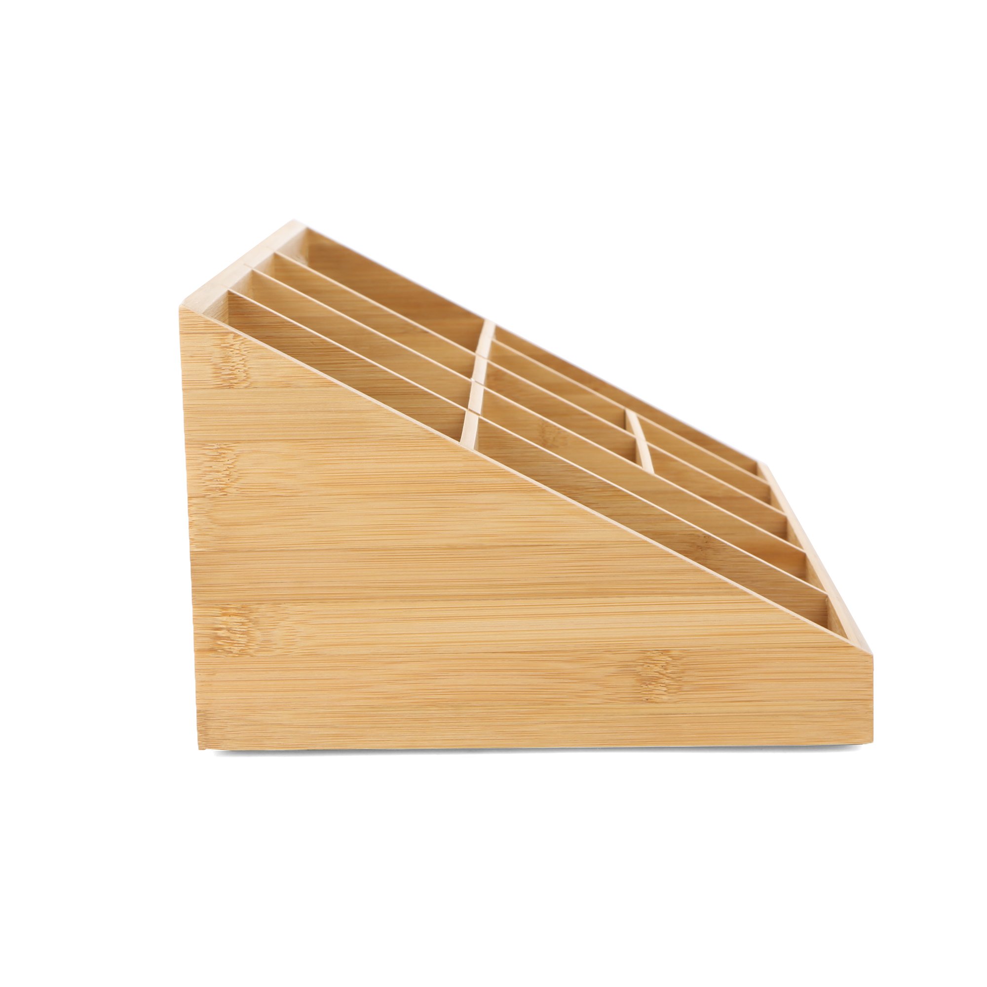 Mind Reader COMORGBM-BRN 11 Compartment Coffee Condiment Organizer, Brown Bamboo