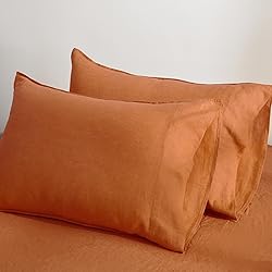 Triton Linen 100% Linen Pillow Cases Standard Size