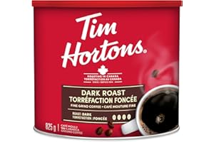 Tim Hortons 100% Arabica Dark Roast, Ground Coffee, 825g