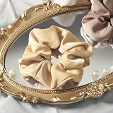OWill 4Pcs Satin Hair Scrunchies Women Girls Premium Solid Color Ponytail view 3