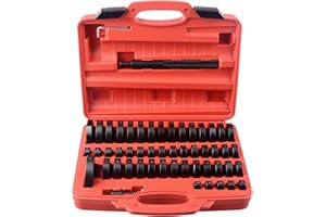DAYUAN 52 in 1 Custom Bushing Driver Set, Transmission Bushing Driver Removal Set Wheel Axle Bearing Race and Seal Installer Tool Kit