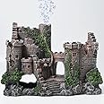 Aquarium Castle Fish Tank Bubbler Decorations for Aquatic Pets to Breed, Play and Rest