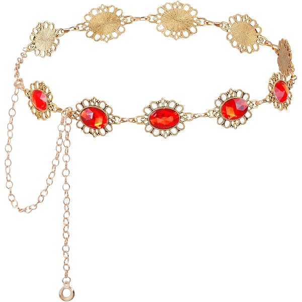Amazon.com: PaixRuhe Metal Jewel Belt, Women display picture 1