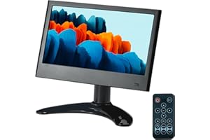 ELECROW Small Monitor 7 Inch Mini Monitor LCD Screen 1024x600 Compatible with PC Laptop CCTV Gaming Console