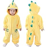 TONWHAR Dinosaur Costume for Toddler Boys & Girls, Cute Baby Animal Romper Halloween Dress Up Onesie