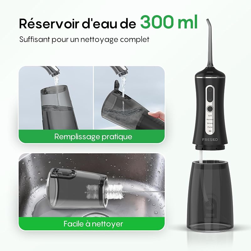 Hydropulseur Dentaire Portable 300 ml Irrigateur Buccal