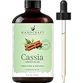 Handcraft Blends Cassia Essential Oil - Huge 4 Fl Oz | 100% Pure &amp; Natural, Steam Distilled, Premium Grade for Diffuser, Aromatherapy, Skin, Massage, Candle &amp; Soap Making Fragrance