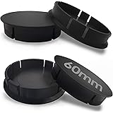 Skino 4 x 60mm Universal Black Car Rims Wheel Center Hub Caps C 0