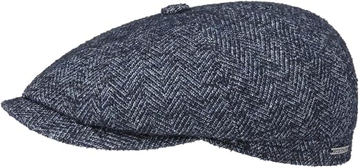 stetson herringbone hatteras flat cap