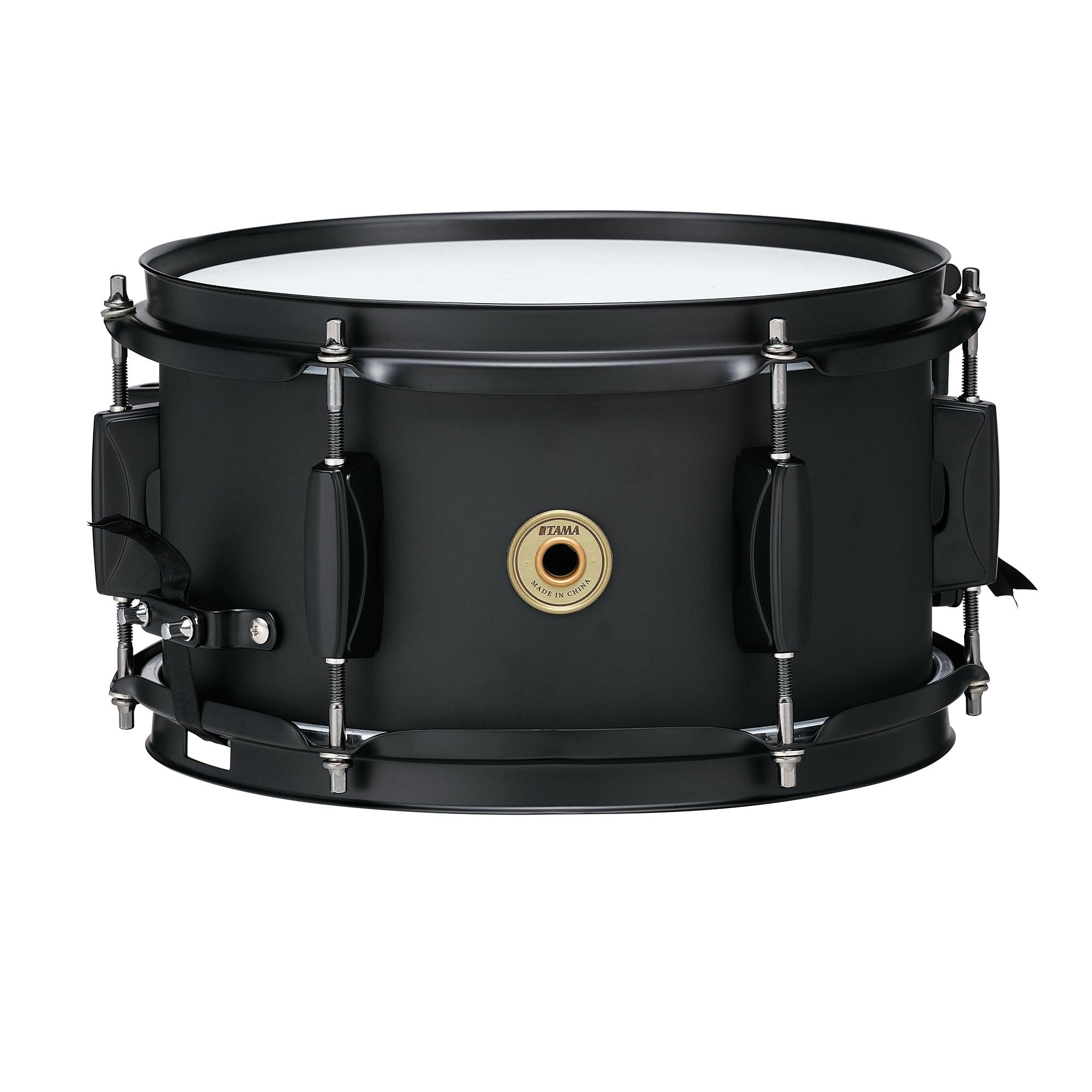 Tama BST1055MBK Metalworks Steel Snare Drum 10" x 5.5" - 1.0mm Steel Shell with Matte Black Hardware & Triple Flanged Hoops