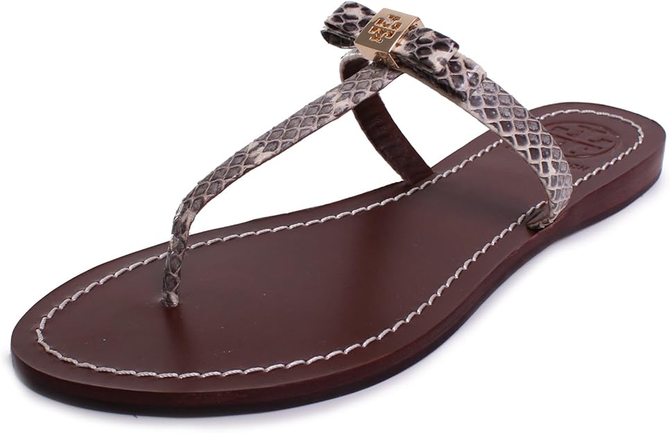 tory burch snake print flip flop