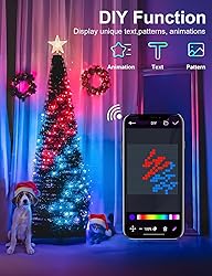 Super RGB 7Ft Smart Christmas Tree Lights, 400 LEDs