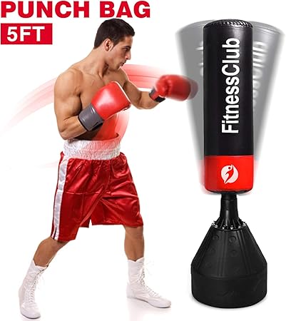 Heavy Duty Free Standing Boxing Punch Bag Kick Art UFC Training Indoor Sports UK