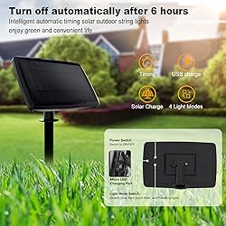 DAYBETTER Solar Powered LED Outdoor String Lights